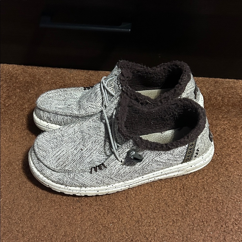 Hey Dude Women's Gray Loafers